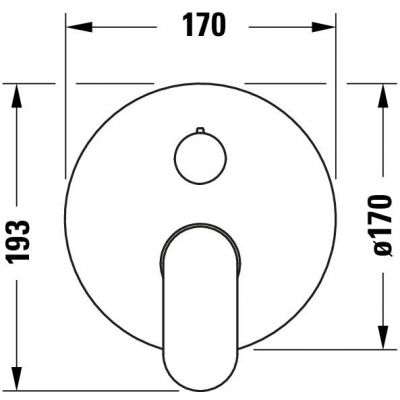 Duravit Wave bateria wannowo-prysznicowa podtynkowa chrom WA4210012010