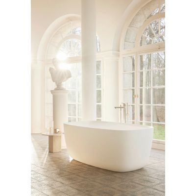 Duravit Wave bateria wannowo-prysznicowa wolnostojąca stal nierdzewna szczotkowana WA5250000070