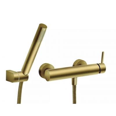 Ferro Ciriculus bateria prysznicowa ścienna złoty szczotkowany BCK77BG