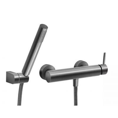 Ferro Ciriculus bateria prysznicowa ścienna gun metal BCK77GM