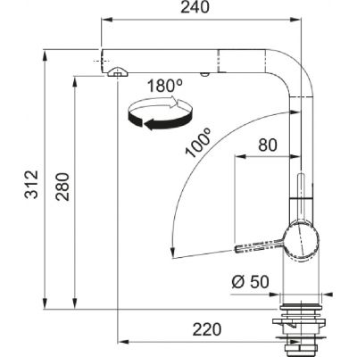 Franke Active L Pull-Out Spray bateria kuchenna stojąca biała 115.0653.387