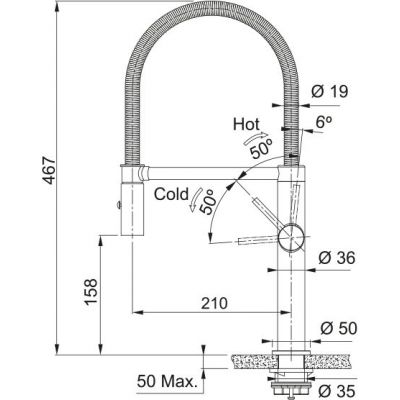 Franke Pescara semi-pro bateria kuchenna stojąca stal szlachetna 115.0741.700