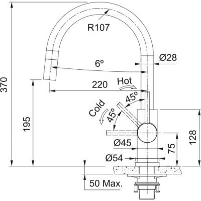 Franke Smart Glenda J pull-out bateria kuchenna stojąca stal szlachetna 115.0747.474