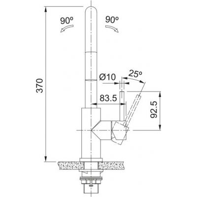 Franke Smart Glenda J pull-out bateria kuchenna stojąca stal szlachetna 115.0747.474