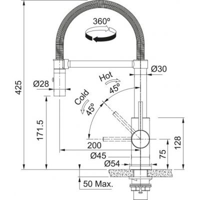 Franke Smart Glenda semi-pro bateria kuchenna stojąca stal szlachetna 115.0747.475