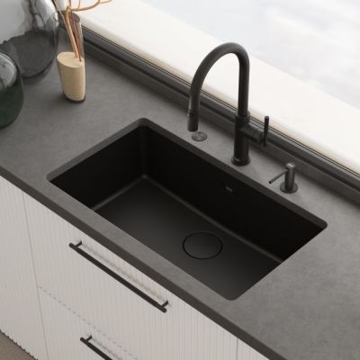 Franke Maris Stripes J pull-out bateria kuchenna stojąca czarny mat 115.0747.672