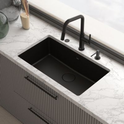 Franke Maris Stripes U pull-out bateria kuchenna stojąca czarny mat 115.0747.675