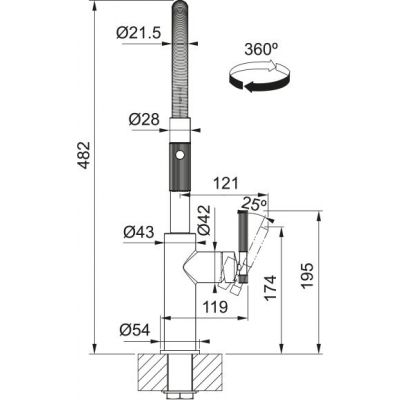 Franke Maris Stripes semi-pro bateria kuchenna stojąca czarny mat/złoty 115.0747.679