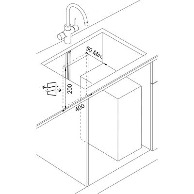 Franke Mythos Water Hub Sparkling bateria kuchenna stojąca stal 160.0708.956