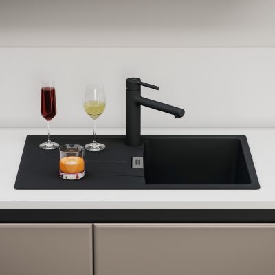 Franke Centro CNG 611-78 GSC zlewozmywak 78x50 cm Fragranite czarny mat 114.0687.318