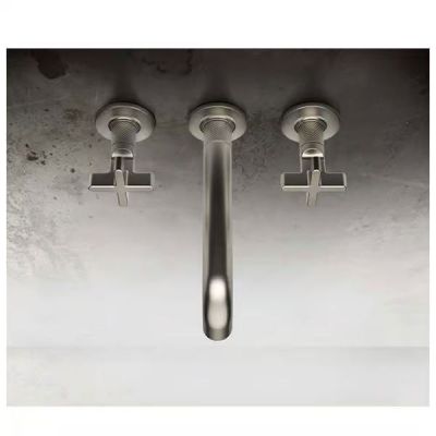 Gessi Inciso bateria umywalkowa podtynkowa czarna 58190.299