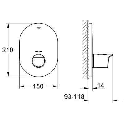 Grohe Grohtherm 2000 New bateria centralna podtynkowa termostatyczna chrom 19352001