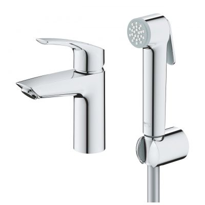 Grohe Eurosmart bateria umywalkowa ze słuchawką typu bidetta stojąca czarna 23124003