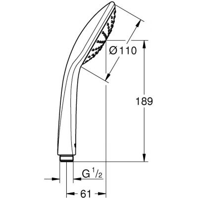 Grohe Vitalio Joy słuchawka prysznicowa chrom 27316000