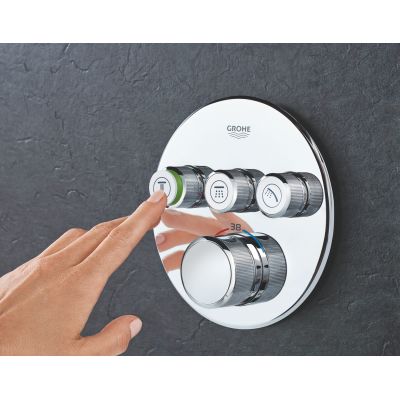 Grohe Grohtherm SmartControl zestaw prysznicowy podtynkowy termostatyczny z deszczownicą chrom (35600000, 26483000, 29121000, 27074000, 27057000, 28362000, 26475000, 27367000)