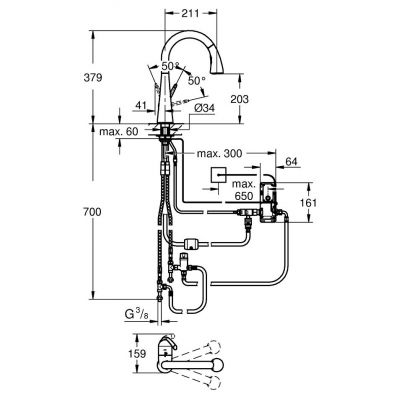 Grohe Zedra Touch bateria kuchenna elektroniczna chrom 30219001