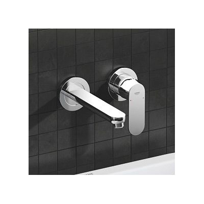 Zestaw Grohe Eurosmart Cosmopolitan bateria umywalkowa podtynkowa 2-otworowa kompletna chrom (19381000, 23571000)