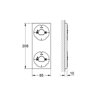 Grohe Allure F-digital podstawka pod elektroniczny sterownik chrom 40548000