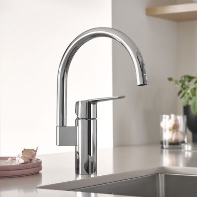 Zestaw Grohe K700 zlewozmywak 53,3x45,7 cm z baterią kuchenną Start chrom (31654AP0, 30469000)