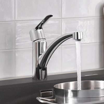 Zestaw Grohe K700 zlewozmywak 50x40 cm z baterią kuchenną Start chrom (31574SD1, 30530002)