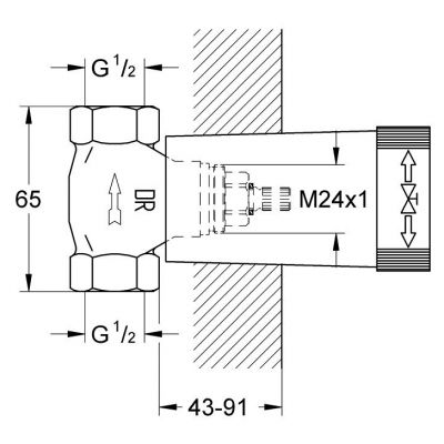 Zestaw Grohe Allure zawór podtynkowy kompletny z elementem montażowym (19384000, 29032000)