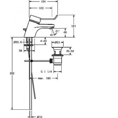 Hansa Prado Clinica bateria umywalkowa jednouchwytowa 01402176