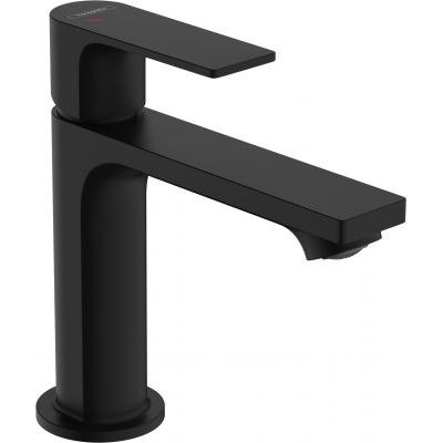 Hansgrohe Rebris E bateria umywalkowa stojąca czarny mat 72589670