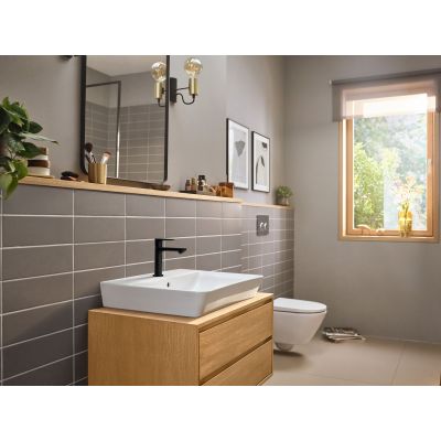 Hansgrohe Rebris E bateria umywalkowa stojąca czarny mat 72589670