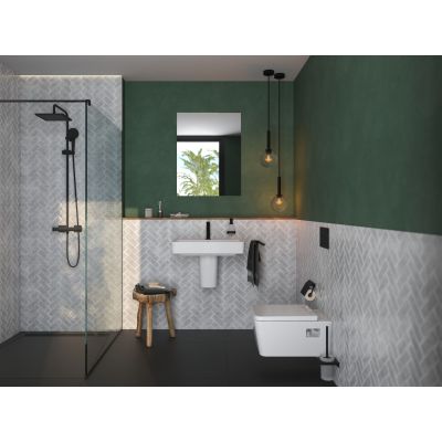 Hansgrohe Rebris E bateria umywalkowa stojąca czarny mat 72589670