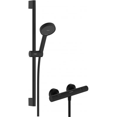 Hansgrohe Activera Select S zestaw prysznicowy ścienny termostatyczny czarny 28876670