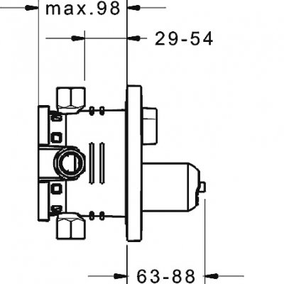 Hansa Designo bateria wannowa podtynkowa 40519073