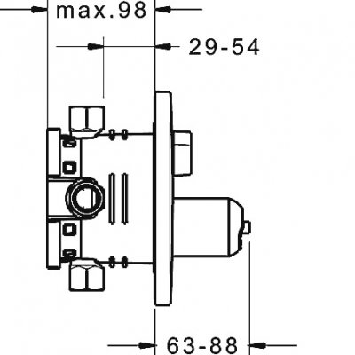 Hansa Designo bateria wannowa podtynkowa 40519083