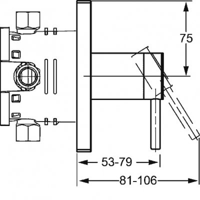 Hansa Designo bateria prysznicowa podtynkowa 41109577