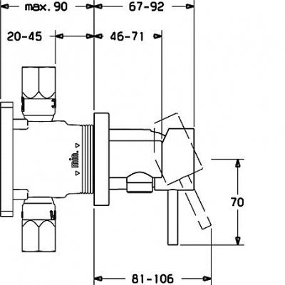 Hansa Matrix bateria prysznicowa podtynkowa 44569503
