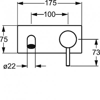 Hansa Designo bateria umywalkowa ścienna 51092178