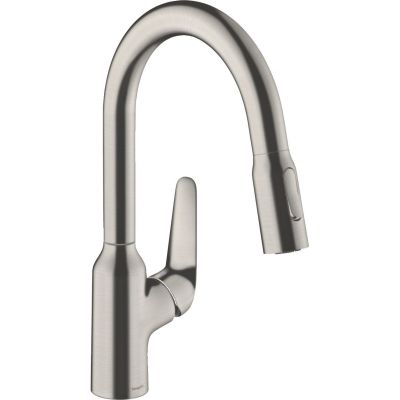 Hansgrohe Focus M42 bateria kuchenna stojąca stal 71821800