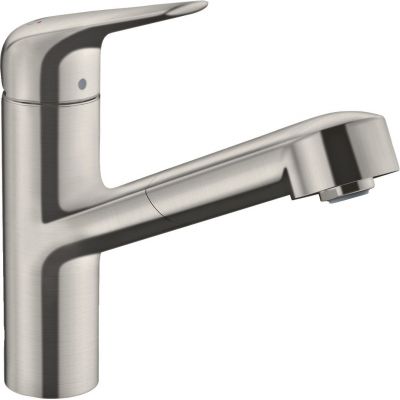Hansgrohe Focus M42 bateria kuchenna stojąca stal szlachetna finish 71829800
