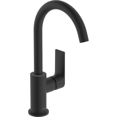Hansgrohe Rebris E bateria umywalkowa stojąca czarny mat 72576670