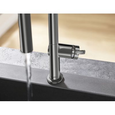 Hansgrohe Talis M54 bateria kuchenna stojąca czarny chrom szczotkowany 72800340