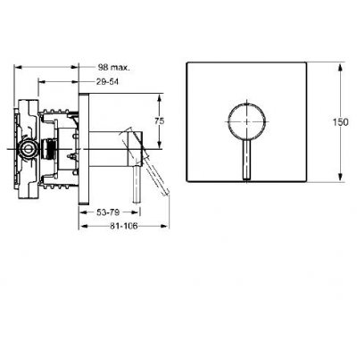 Hansa Designo bateria prysznicowa podtynkowa 41109573