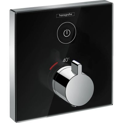 Hansgrohe ShowerSelect bateria prysznicowa podtynkowa termostatyczna czarna/chrom 15737600