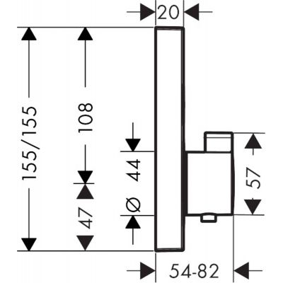 Hansgrohe ShowerSelect bateria wannowo-prysznicowa podtynkowa termostatyczna czarny mat 15763670