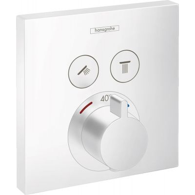 Hansgrohe ShowerSelect bateria wannowo-prysznicowa podtynkowa termostatyczna biały mat 15763700