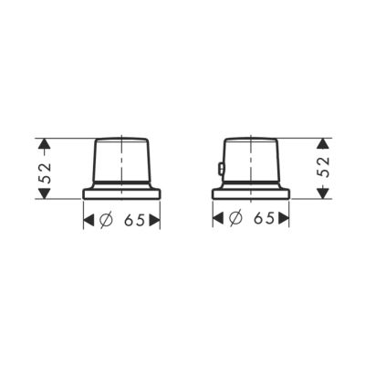 Axor Bouroullec bateria wannowa termostatyczna 2-otworowa na brzeg wanny 19432000