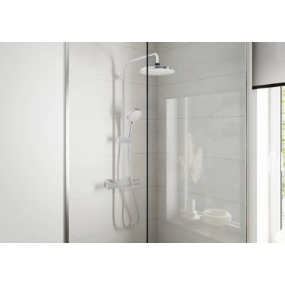 Hansgrohe Vernis Blend zestaw prysznicowy ścienny termostatyczny z deszczownicą chrom 26089000