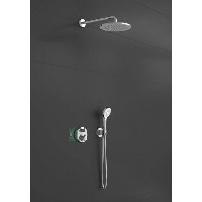 Hansgrohe Croma zestaw prysznicowy podtynkowy termostatyczny z deszczownicą chrom 27954000