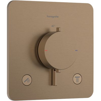 Hansgrohe Ecostat Comfort Q bateria wannowo-prysznicowa podtynkowa termostatyczna brąz szczotkowany 33713140