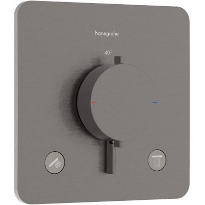 Hansgrohe Ecostat Comfort Q bateria wannowo-prysznicowa podtynkowa termostatyczna czarny chrom szczotkowany 33713340