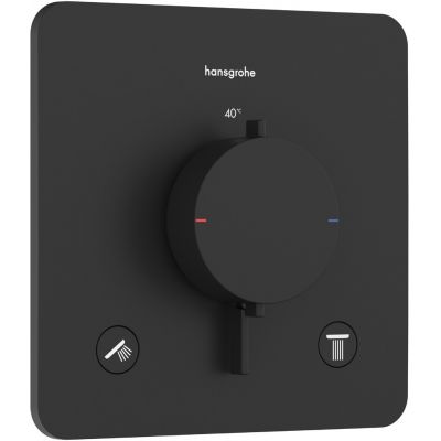 Hansgrohe Ecostat Comfort Q bateria wannowo-prysznicowa podtynkowa termostatyczna czarna 33713670