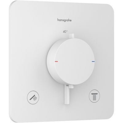 Hansgrohe Ecostat Comfort Q bateria wannowo-prysznicowa podtynkowa termostatyczna biała 33713700